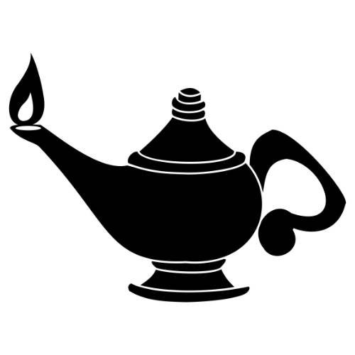 Lamp of Learning symbol.