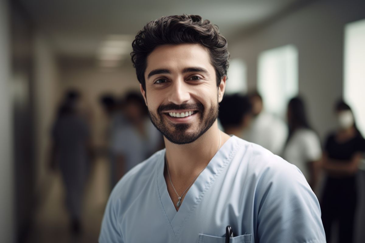 LPN smiling at work