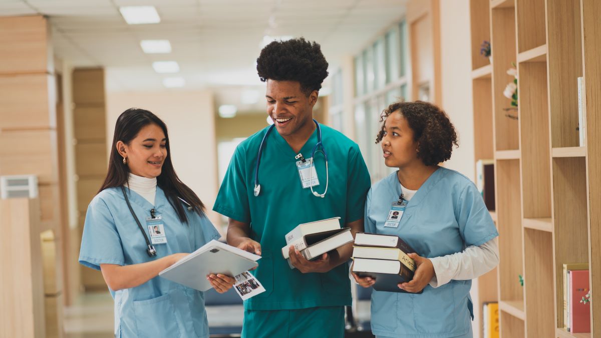 Nursing students in a bridge program