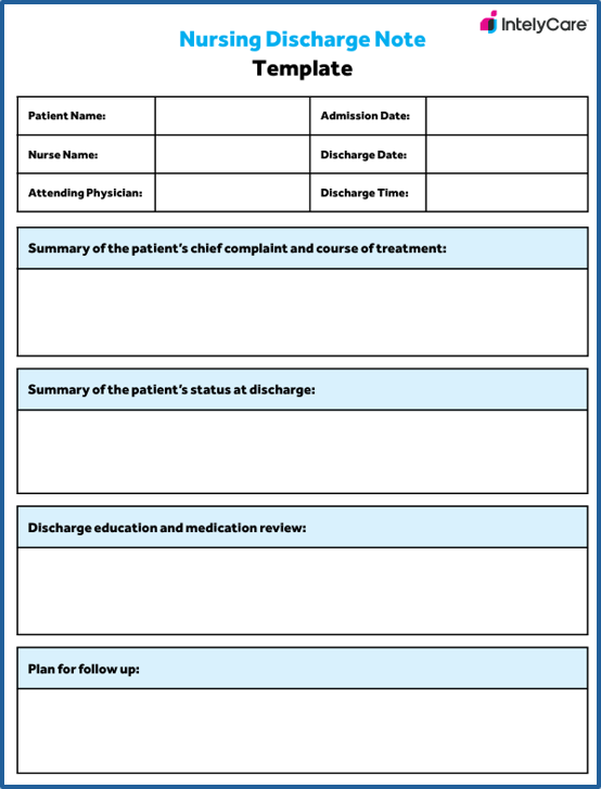 Download Your Free Nursing Discharge Note Template