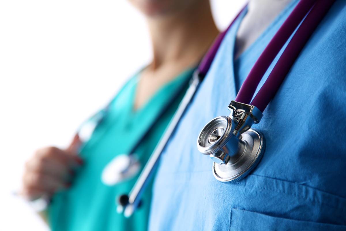 Nurses display the best stethoscope for nurses.