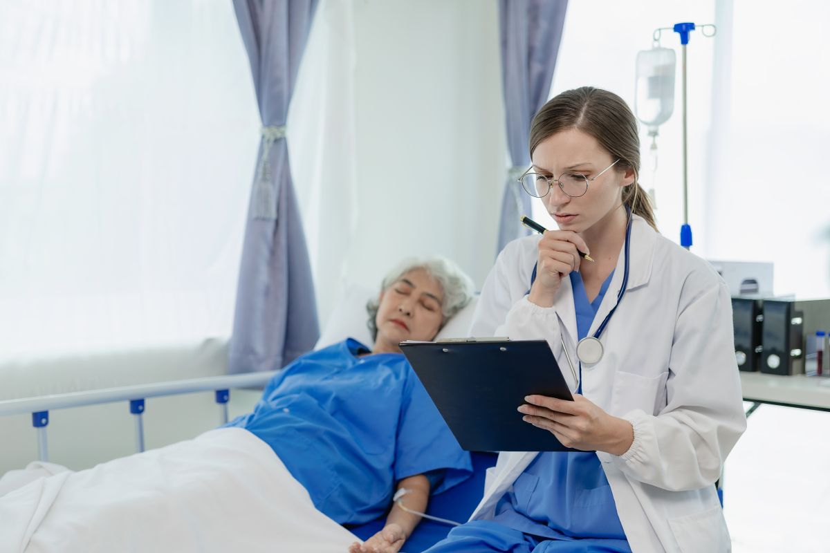 A doctor reports an incident that occurred in her department.