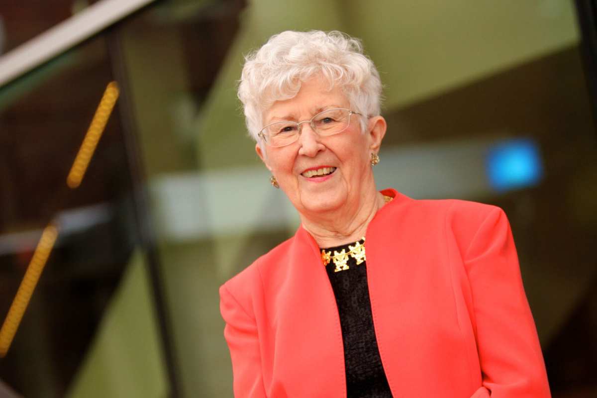 Color image of Dr. Loretta Ford in a pink blazer.