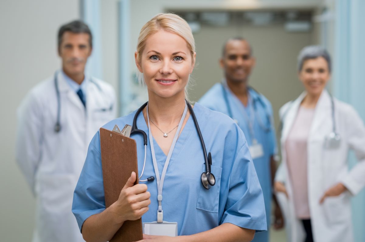 Nurse practitioner and medical team