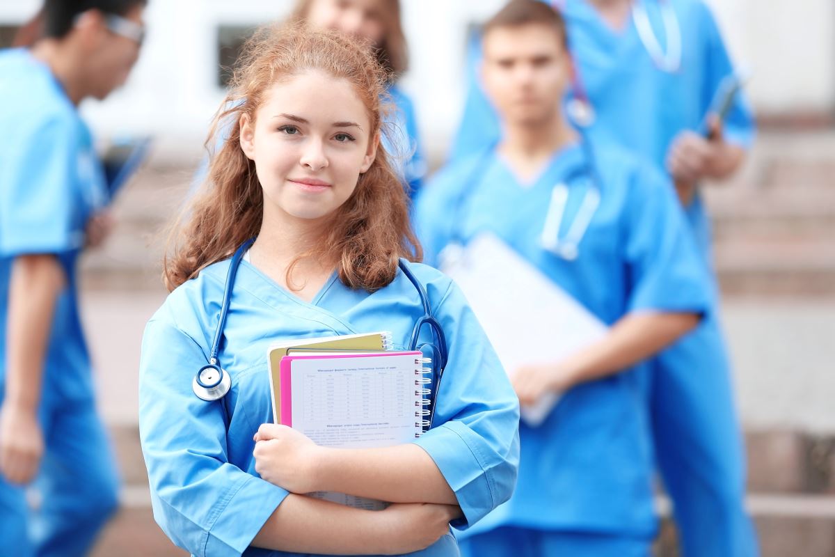 Nursing school students